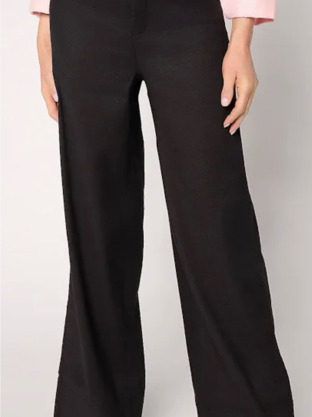 NYDJ Black Wide-Leg Trousers